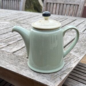 Denby Elegant Green Ceramic Teapot